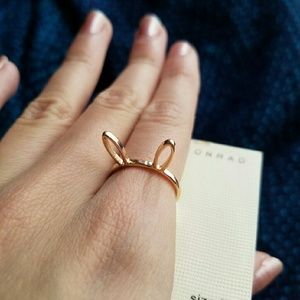 NWT Lauren Conrad bunny ears ring
